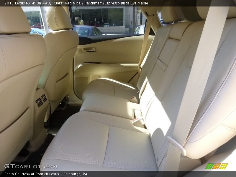 Claret Red Mica / Parchment/Espresso Birds Eye Maple 2013 Lexus RX 450h AWD