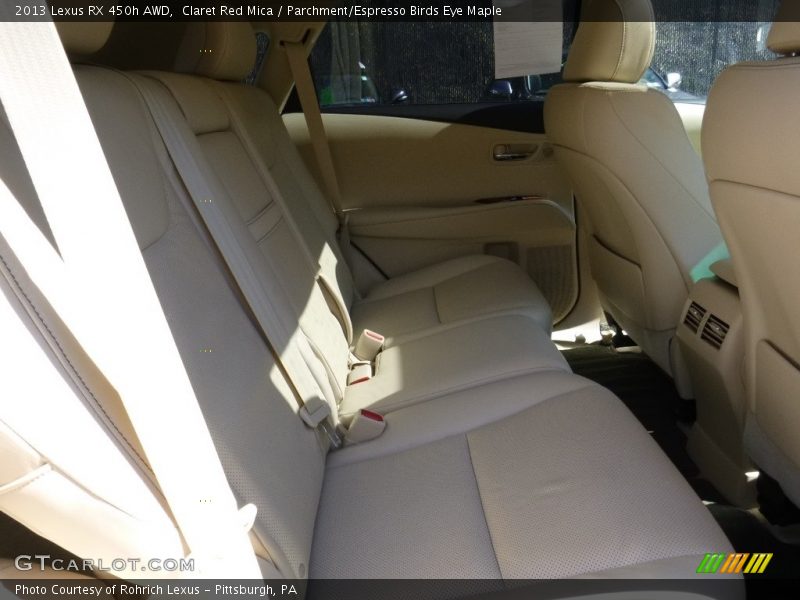 Claret Red Mica / Parchment/Espresso Birds Eye Maple 2013 Lexus RX 450h AWD