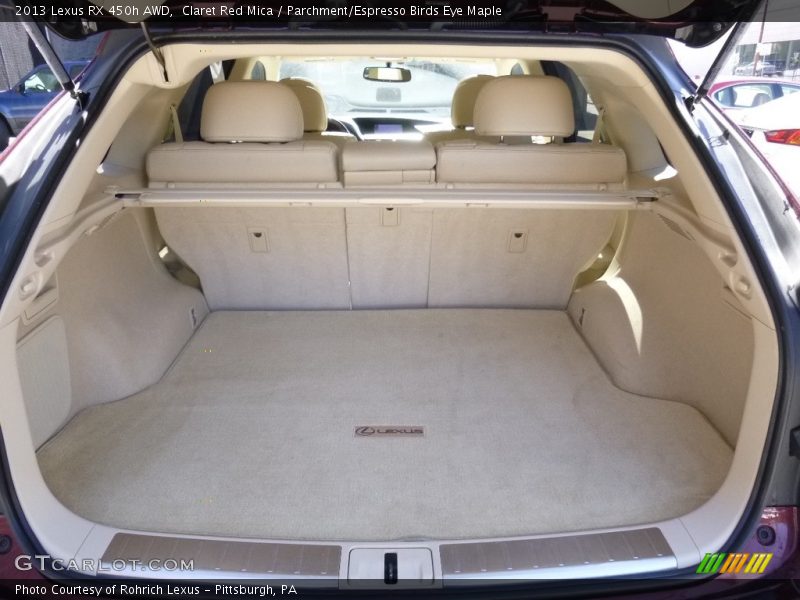Claret Red Mica / Parchment/Espresso Birds Eye Maple 2013 Lexus RX 450h AWD