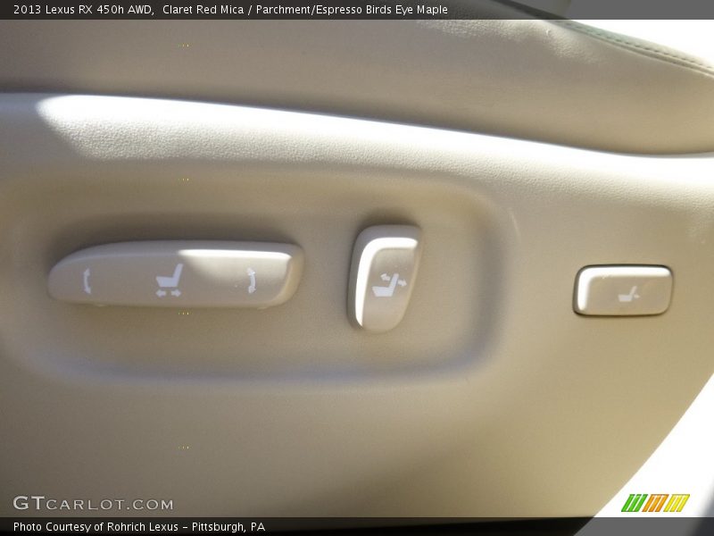 Claret Red Mica / Parchment/Espresso Birds Eye Maple 2013 Lexus RX 450h AWD
