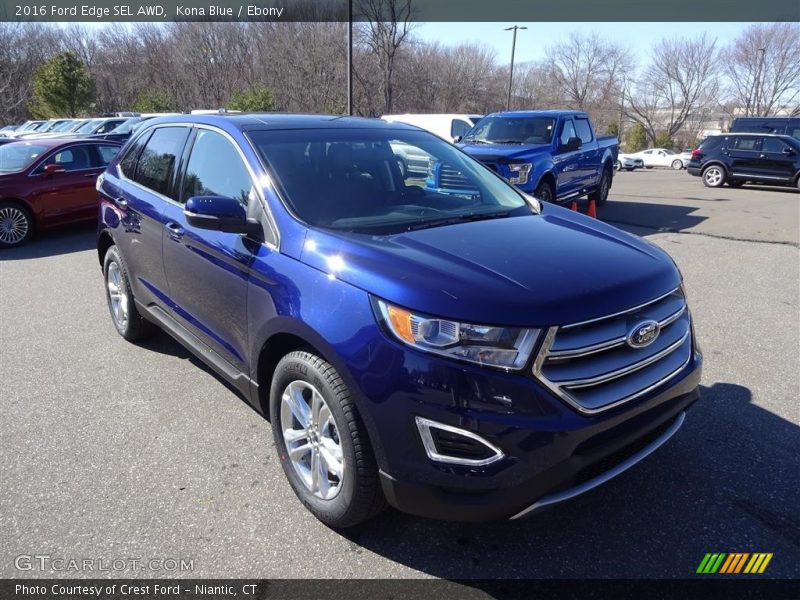 Kona Blue / Ebony 2016 Ford Edge SEL AWD
