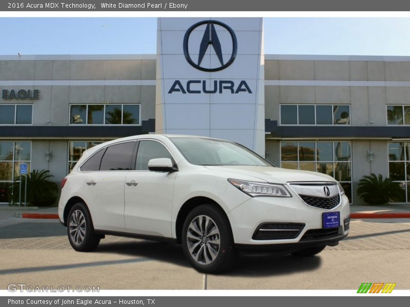 White Diamond Pearl / Ebony 2016 Acura MDX Technology