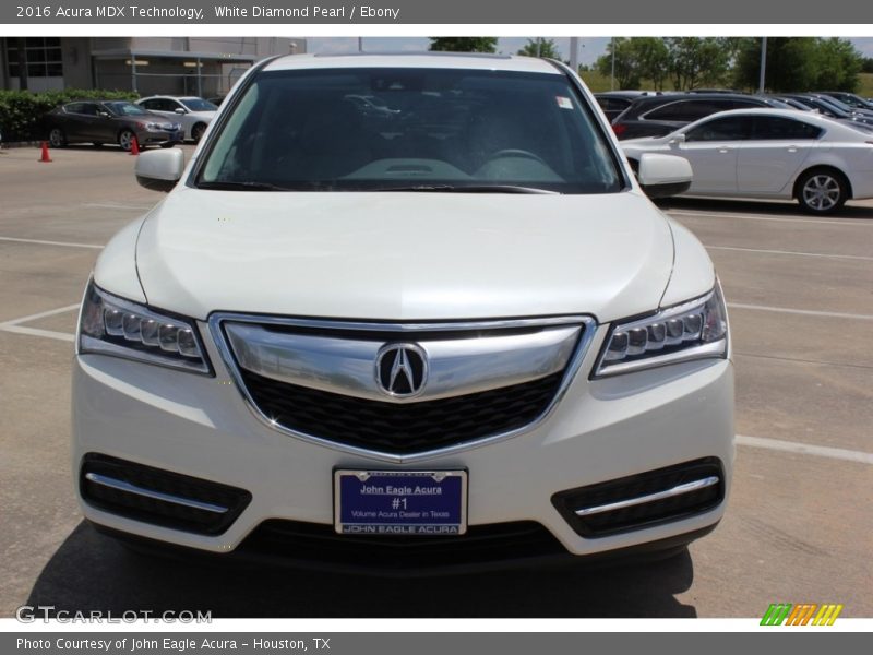 White Diamond Pearl / Ebony 2016 Acura MDX Technology
