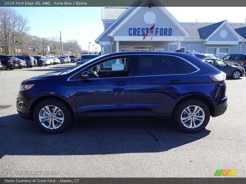 Kona Blue / Ebony 2016 Ford Edge SEL AWD
