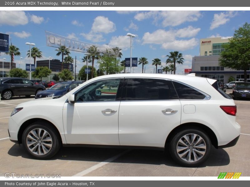 White Diamond Pearl / Ebony 2016 Acura MDX Technology