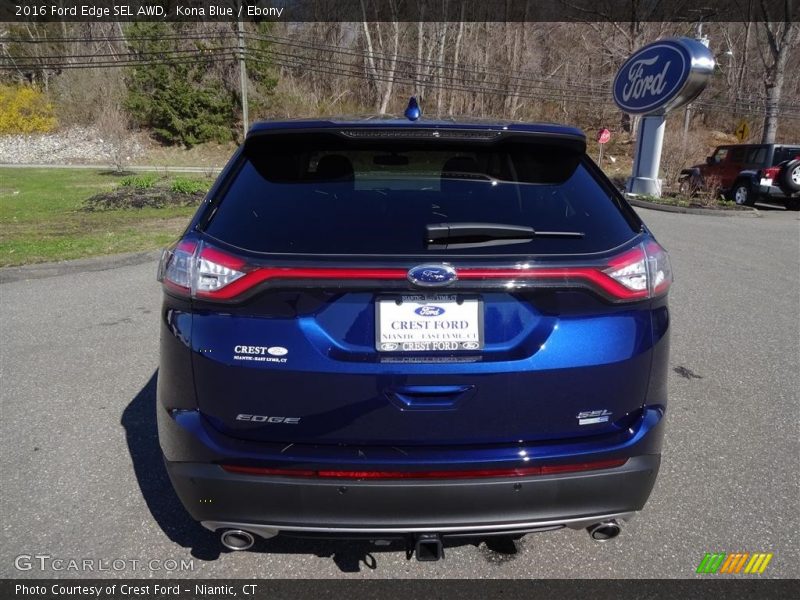 Kona Blue / Ebony 2016 Ford Edge SEL AWD