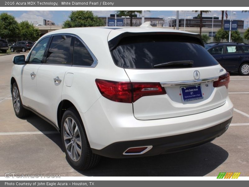 White Diamond Pearl / Ebony 2016 Acura MDX Technology