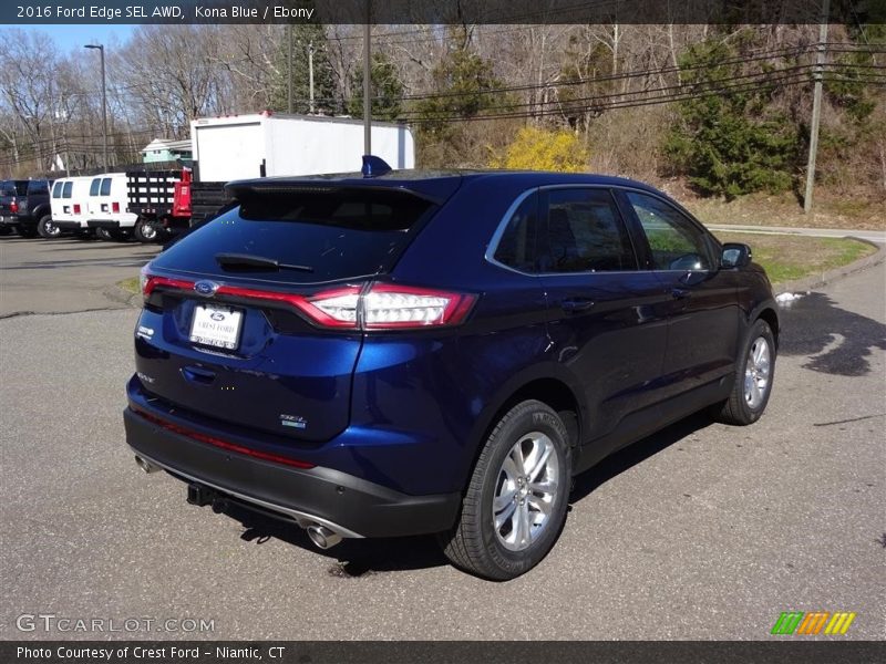 Kona Blue / Ebony 2016 Ford Edge SEL AWD