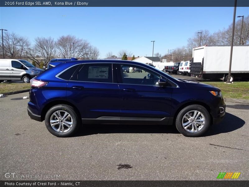 Kona Blue / Ebony 2016 Ford Edge SEL AWD