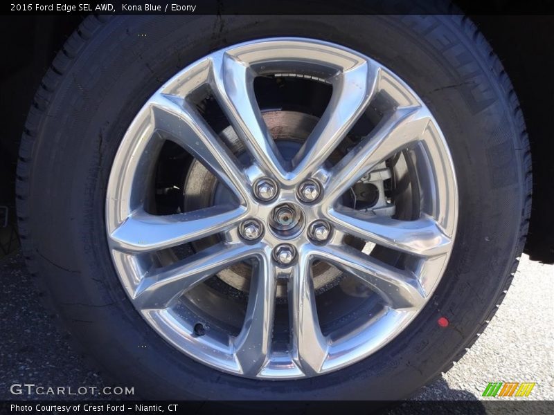Kona Blue / Ebony 2016 Ford Edge SEL AWD