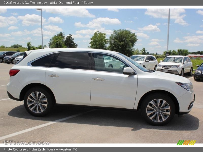 White Diamond Pearl / Ebony 2016 Acura MDX Technology
