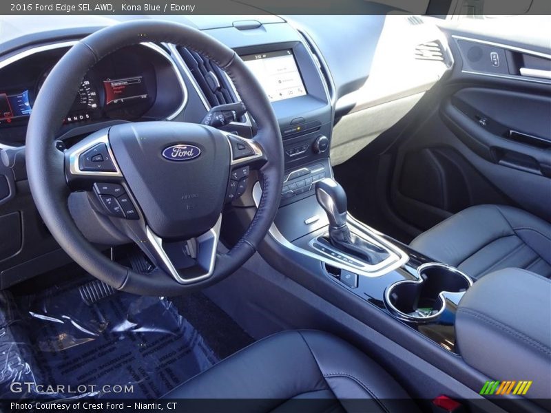 Kona Blue / Ebony 2016 Ford Edge SEL AWD