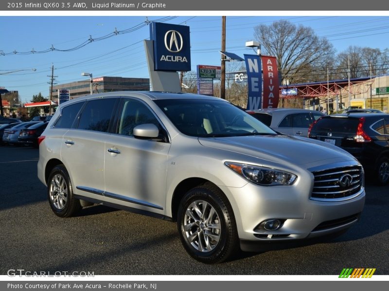 Liquid Platinum / Graphite 2015 Infiniti QX60 3.5 AWD