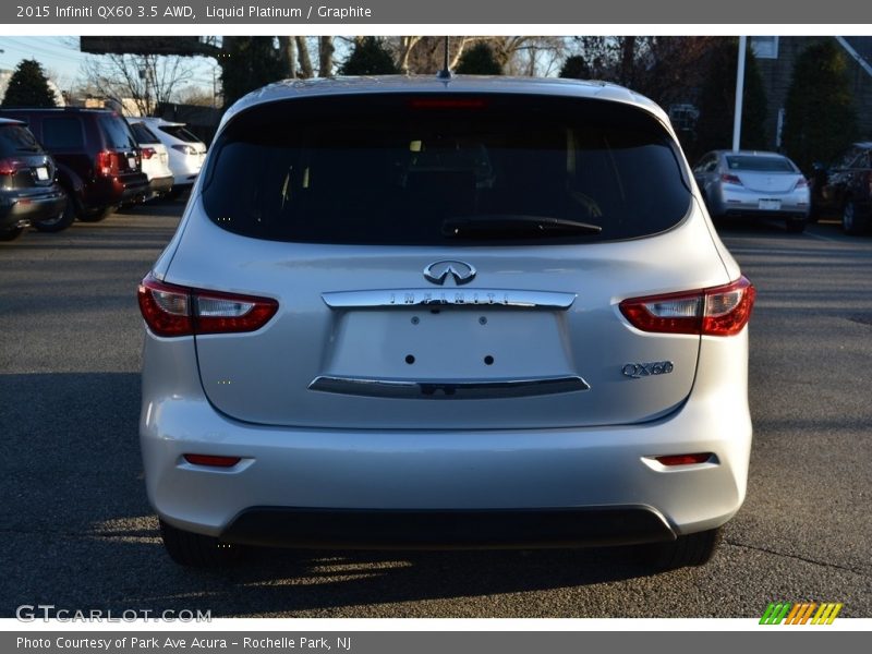Liquid Platinum / Graphite 2015 Infiniti QX60 3.5 AWD