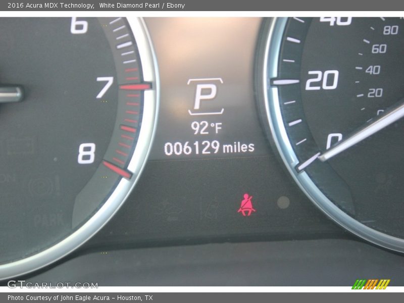 White Diamond Pearl / Ebony 2016 Acura MDX Technology