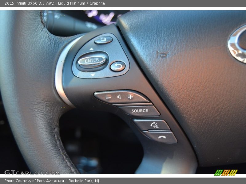 Liquid Platinum / Graphite 2015 Infiniti QX60 3.5 AWD