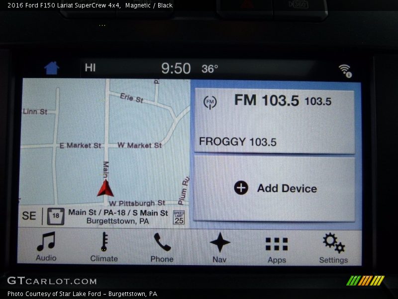 Magnetic / Black 2016 Ford F150 Lariat SuperCrew 4x4