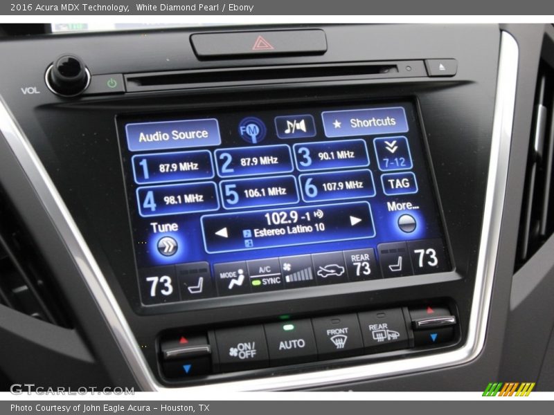 White Diamond Pearl / Ebony 2016 Acura MDX Technology