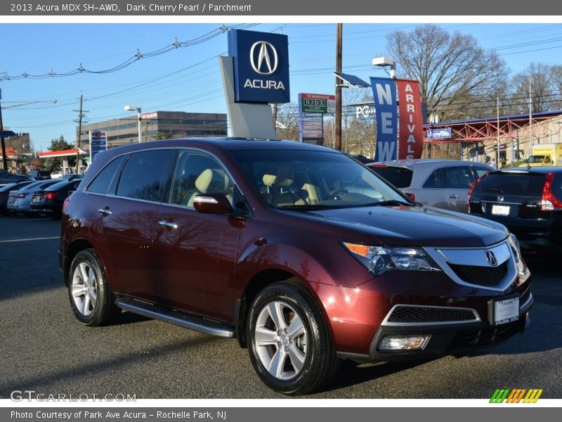Dark Cherry Pearl / Parchment 2013 Acura MDX SH-AWD