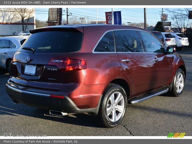 Dark Cherry Pearl / Parchment 2013 Acura MDX SH-AWD
