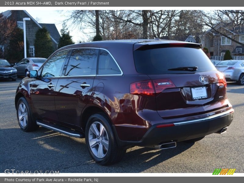 Dark Cherry Pearl / Parchment 2013 Acura MDX SH-AWD