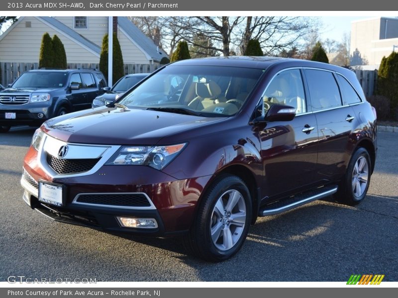 Dark Cherry Pearl / Parchment 2013 Acura MDX SH-AWD