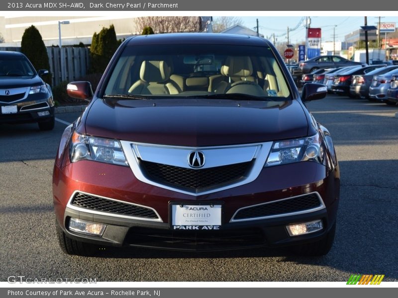 Dark Cherry Pearl / Parchment 2013 Acura MDX SH-AWD
