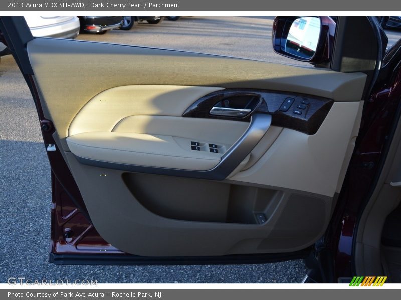Dark Cherry Pearl / Parchment 2013 Acura MDX SH-AWD