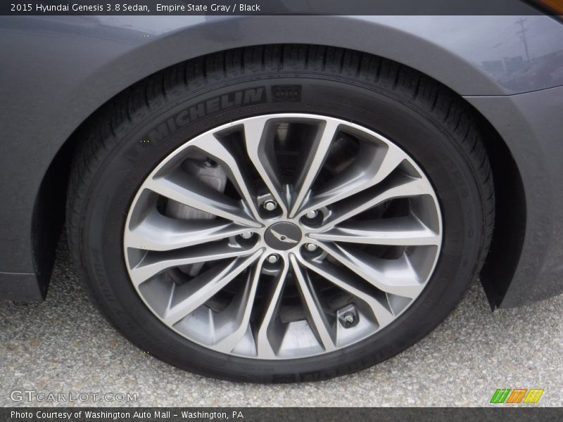 Empire State Gray / Black 2015 Hyundai Genesis 3.8 Sedan