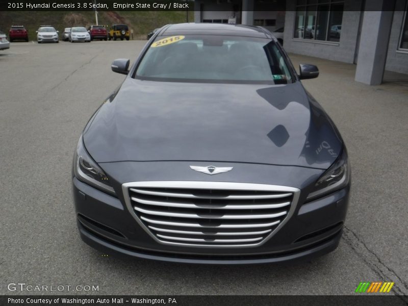 Empire State Gray / Black 2015 Hyundai Genesis 3.8 Sedan