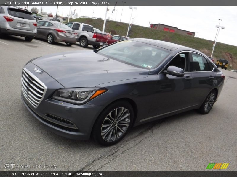 Empire State Gray / Black 2015 Hyundai Genesis 3.8 Sedan