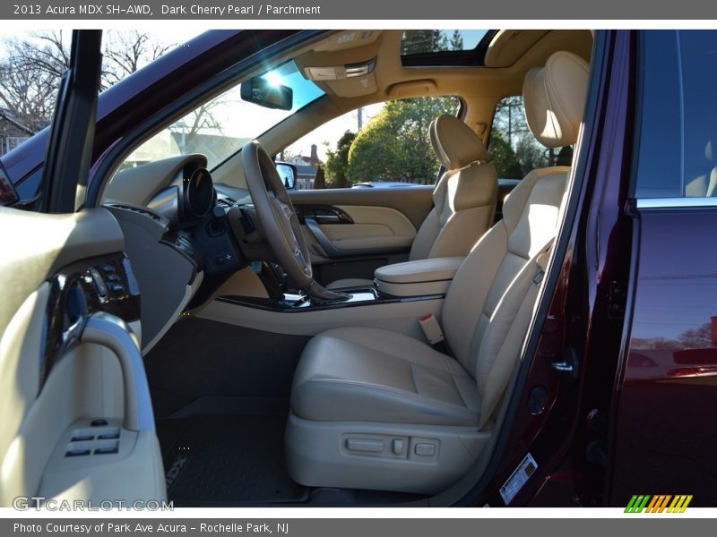 Dark Cherry Pearl / Parchment 2013 Acura MDX SH-AWD