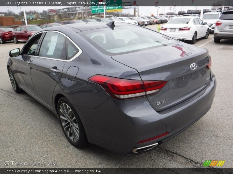Empire State Gray / Black 2015 Hyundai Genesis 3.8 Sedan