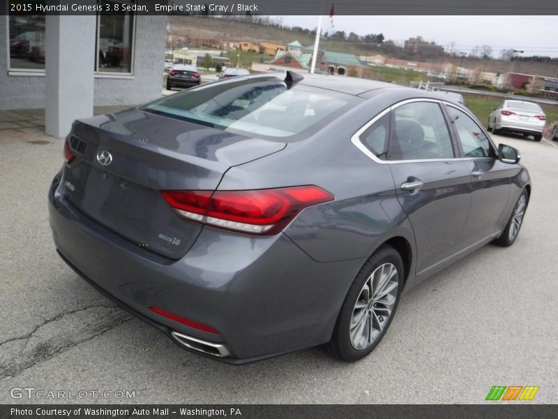 Empire State Gray / Black 2015 Hyundai Genesis 3.8 Sedan