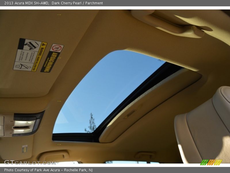Dark Cherry Pearl / Parchment 2013 Acura MDX SH-AWD