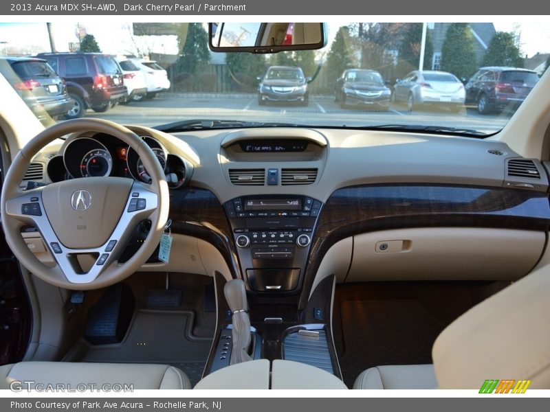 Dark Cherry Pearl / Parchment 2013 Acura MDX SH-AWD