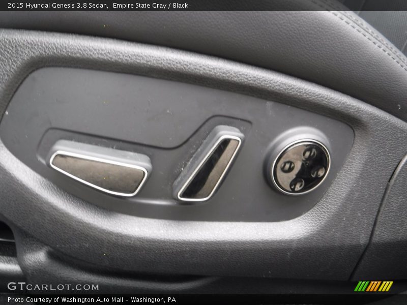 Empire State Gray / Black 2015 Hyundai Genesis 3.8 Sedan