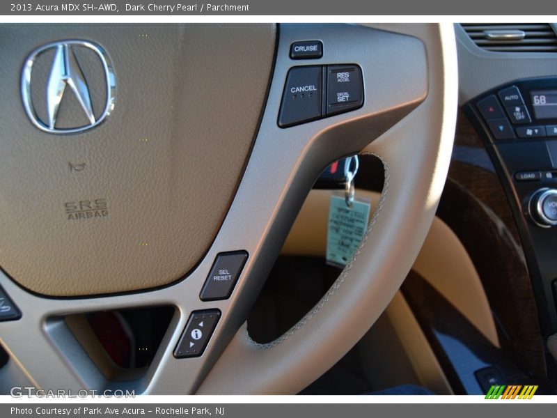 Dark Cherry Pearl / Parchment 2013 Acura MDX SH-AWD