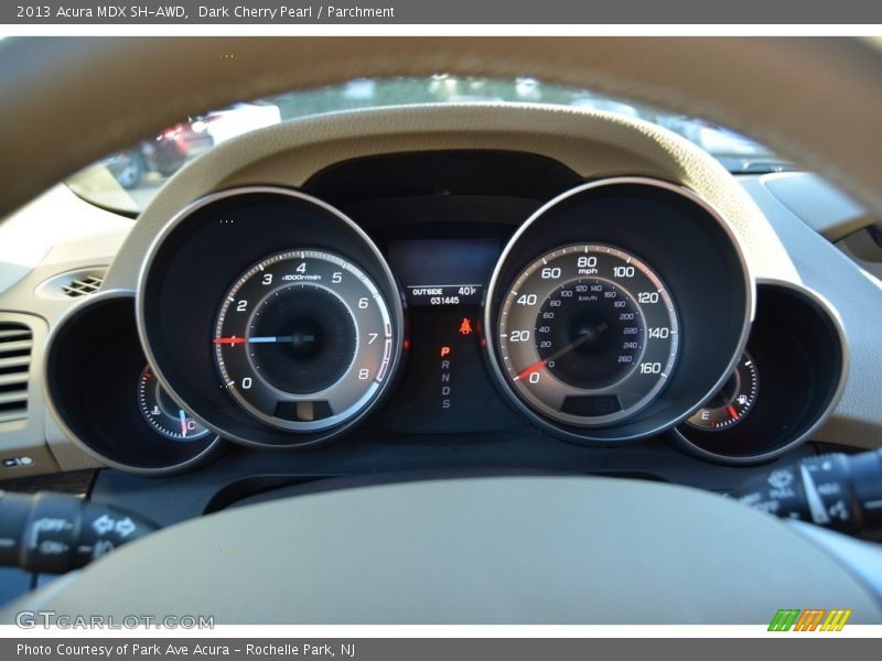 Dark Cherry Pearl / Parchment 2013 Acura MDX SH-AWD