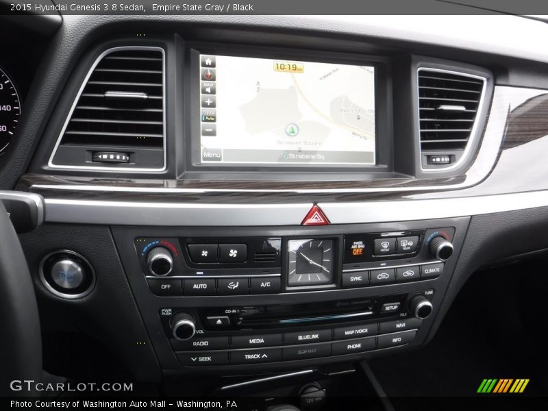 Empire State Gray / Black 2015 Hyundai Genesis 3.8 Sedan