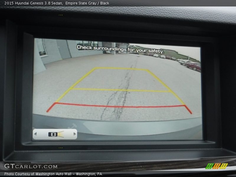 Empire State Gray / Black 2015 Hyundai Genesis 3.8 Sedan