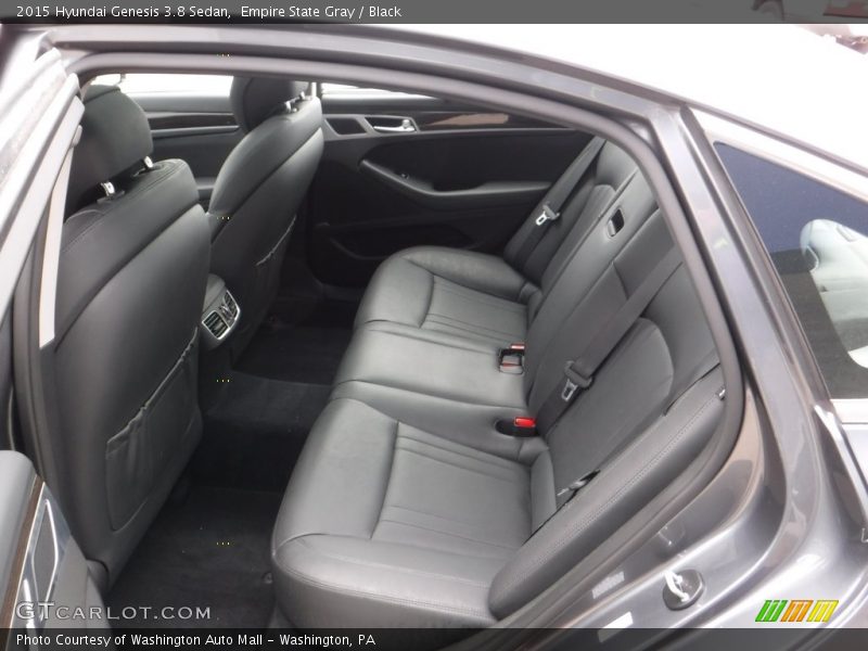 Empire State Gray / Black 2015 Hyundai Genesis 3.8 Sedan