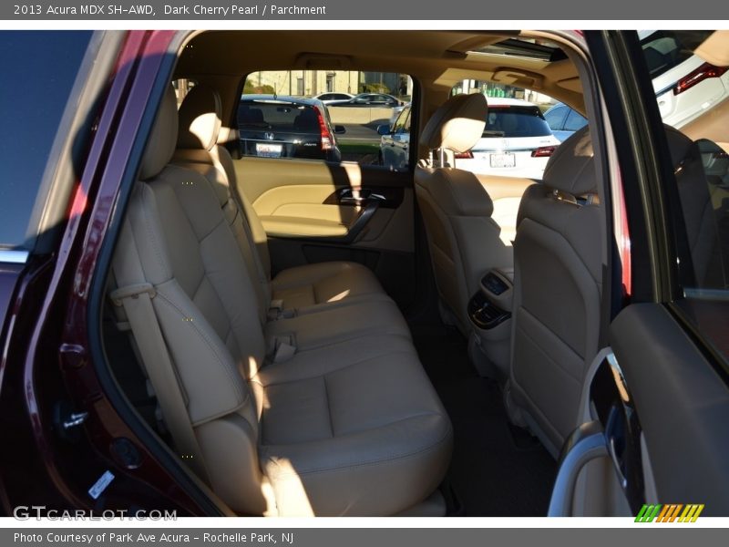 Dark Cherry Pearl / Parchment 2013 Acura MDX SH-AWD