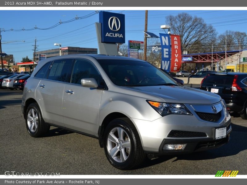 Palladium Metallic / Ebony 2013 Acura MDX SH-AWD