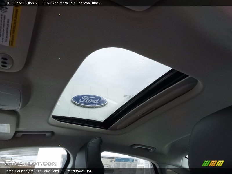Ruby Red Metallic / Charcoal Black 2016 Ford Fusion SE