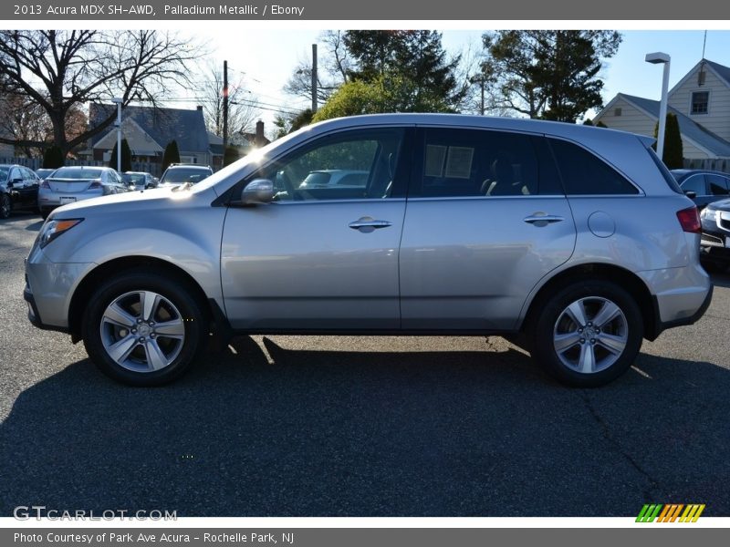 Palladium Metallic / Ebony 2013 Acura MDX SH-AWD
