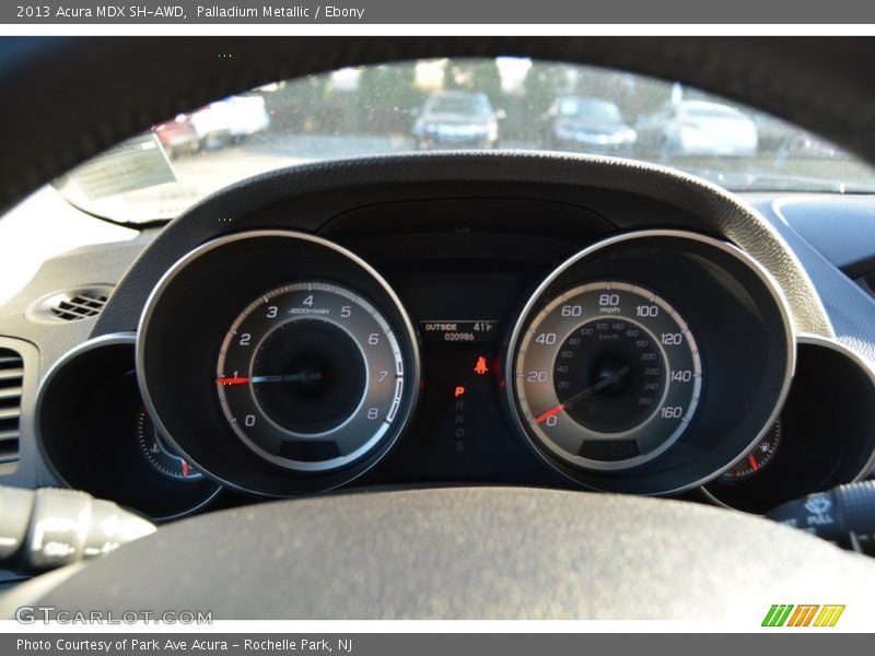 Palladium Metallic / Ebony 2013 Acura MDX SH-AWD