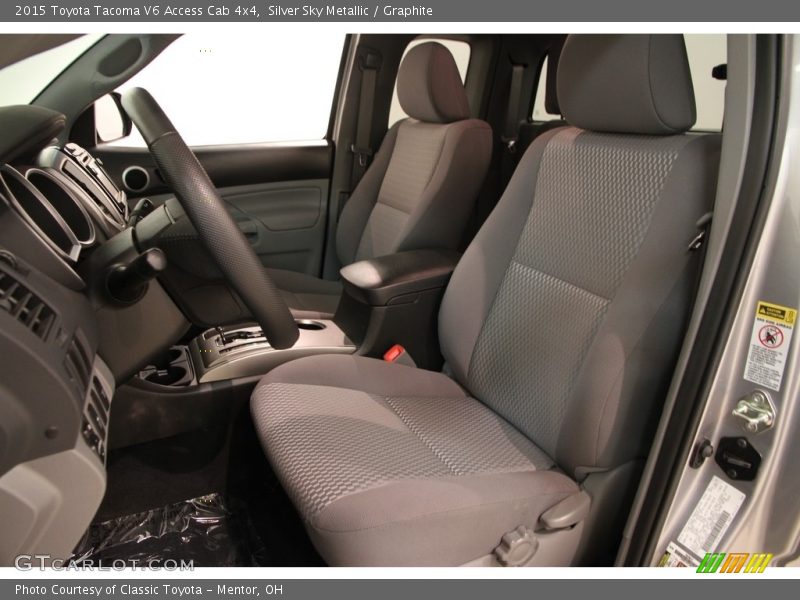 Silver Sky Metallic / Graphite 2015 Toyota Tacoma V6 Access Cab 4x4
