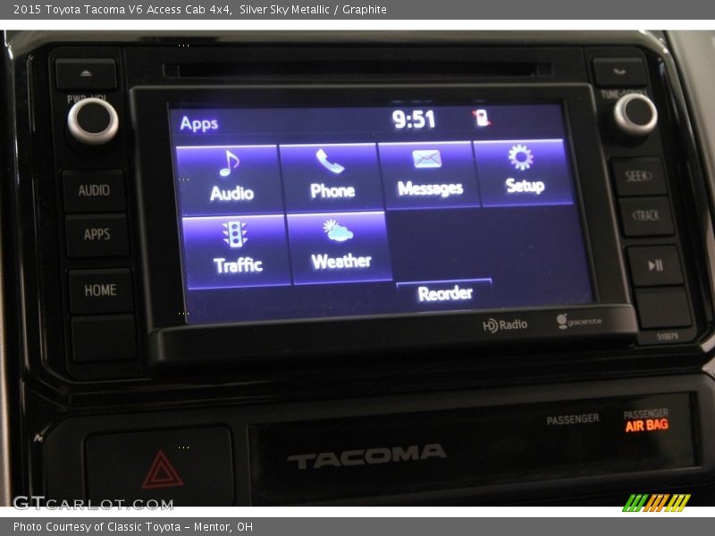 Silver Sky Metallic / Graphite 2015 Toyota Tacoma V6 Access Cab 4x4