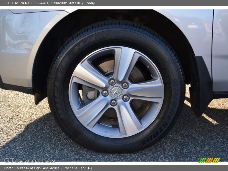 Palladium Metallic / Ebony 2013 Acura MDX SH-AWD